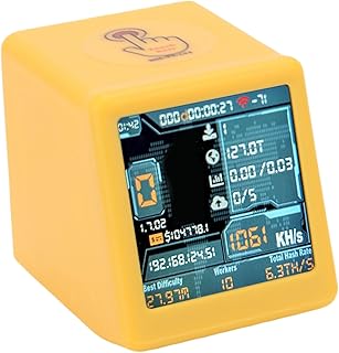 VBESTLIFE Lottery Miner 1060 KH S, WiFi Bluetooth Ve 1,54" Ekranlı Bitcoin Madencilik Makinesi, Kripto Madenciliği Için Tak Ve Çalıştır Masaüstü Saati