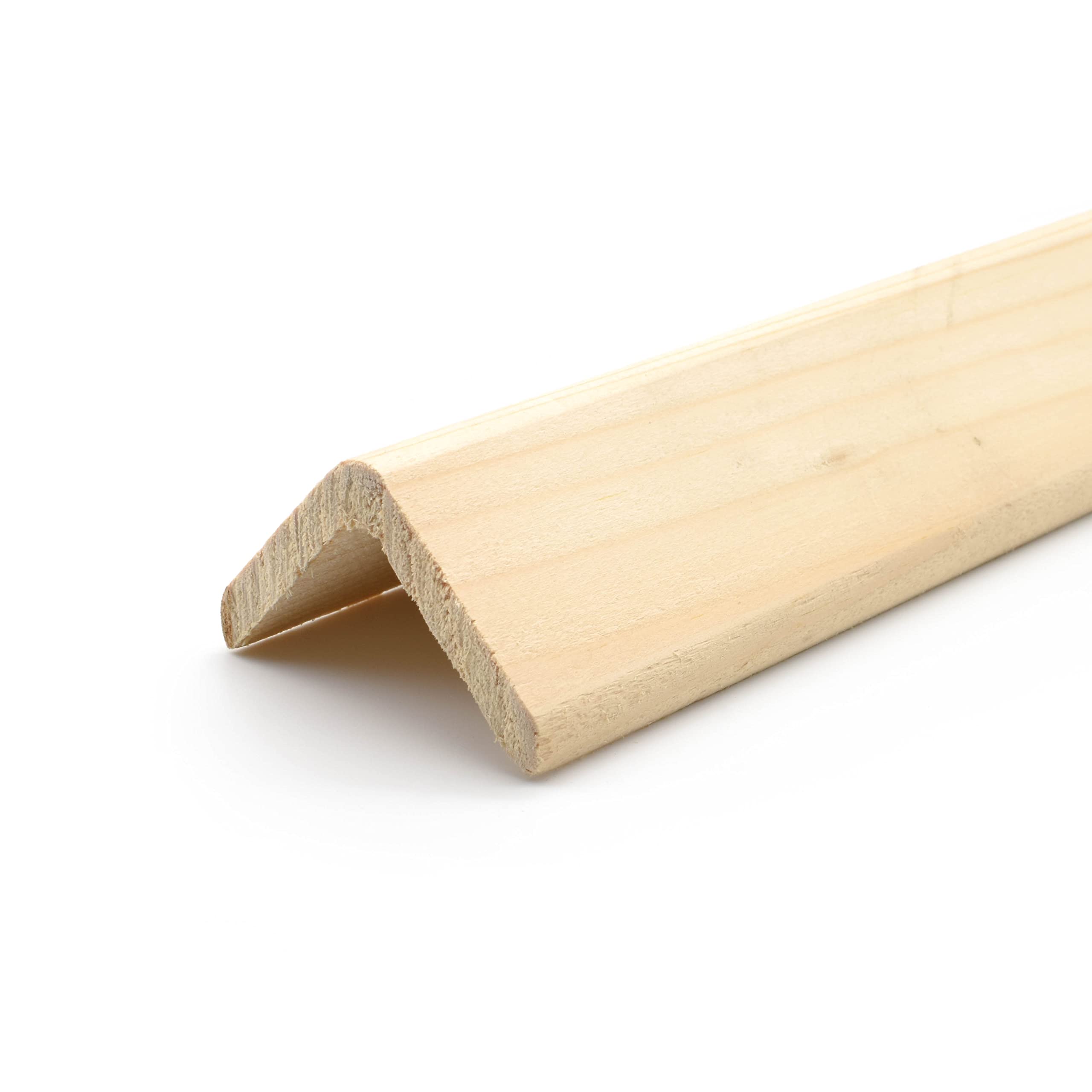 paraspigoli muro legno | profili per interni o esterni | Made in Italy | Dimensione 45x45x2700 | profilo angolare muro in abete | Confezione da 2pz (45x45)