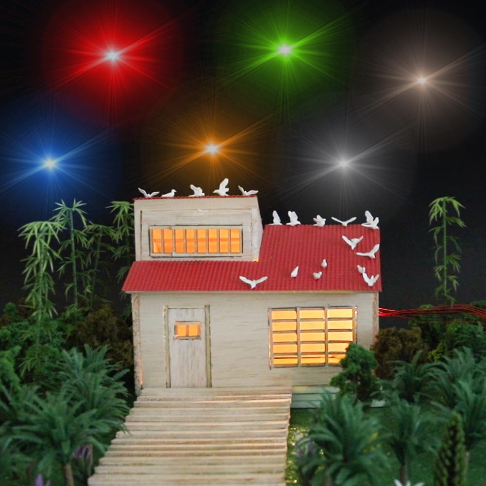 Lot De 20 Micro-LED SMD 0805 Pré-câblées – Blanches, 40 Cm, Pour Maquettes Et Dioramas !