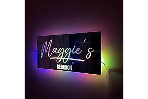 Custom Name Mirror with LED Lights