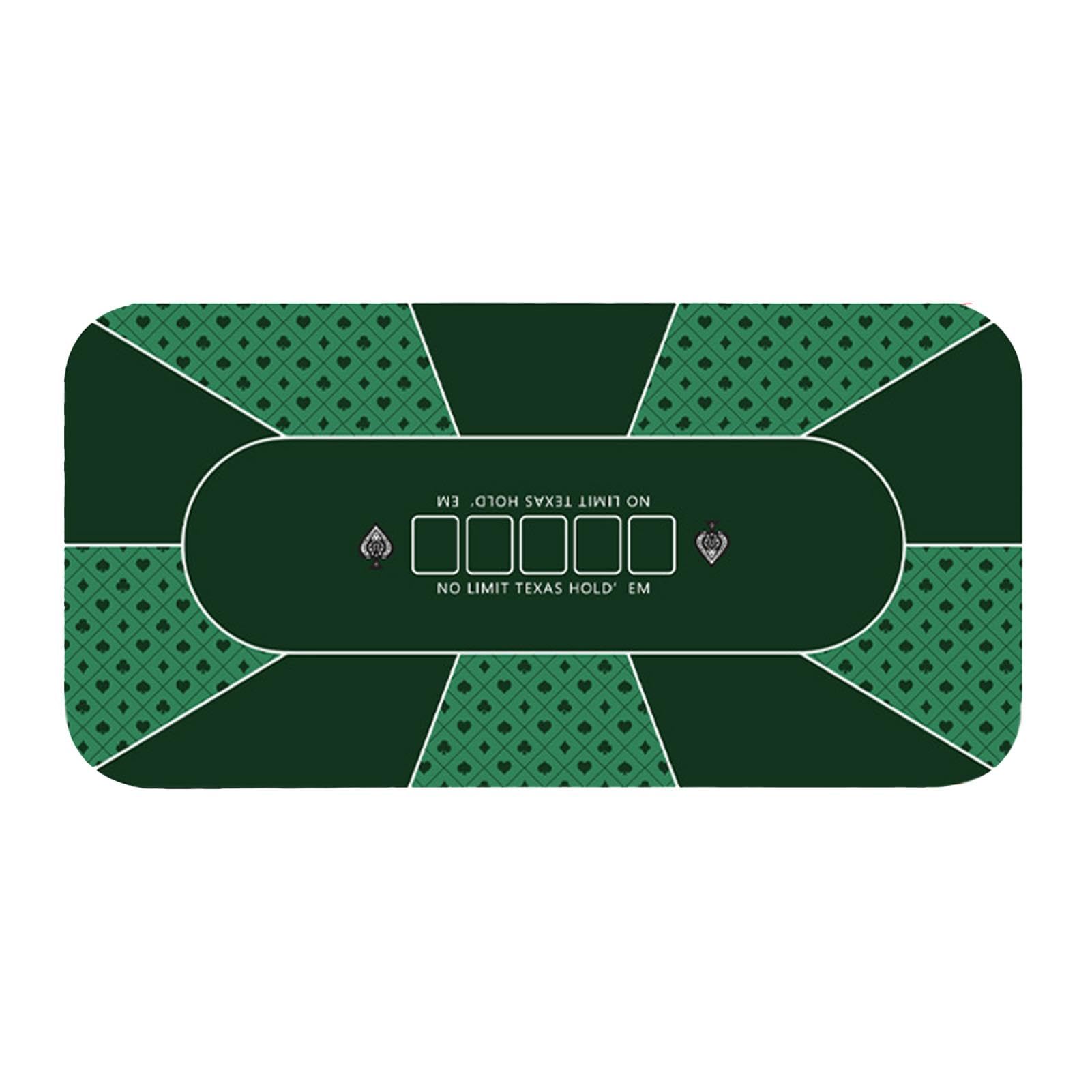 Nappe de table - Nappe de poker - Grand tapis de table - 120 x 60 cm - Antidérapants - Tapis de table de poker pour poker Texas Holdem - Jeux de cartes