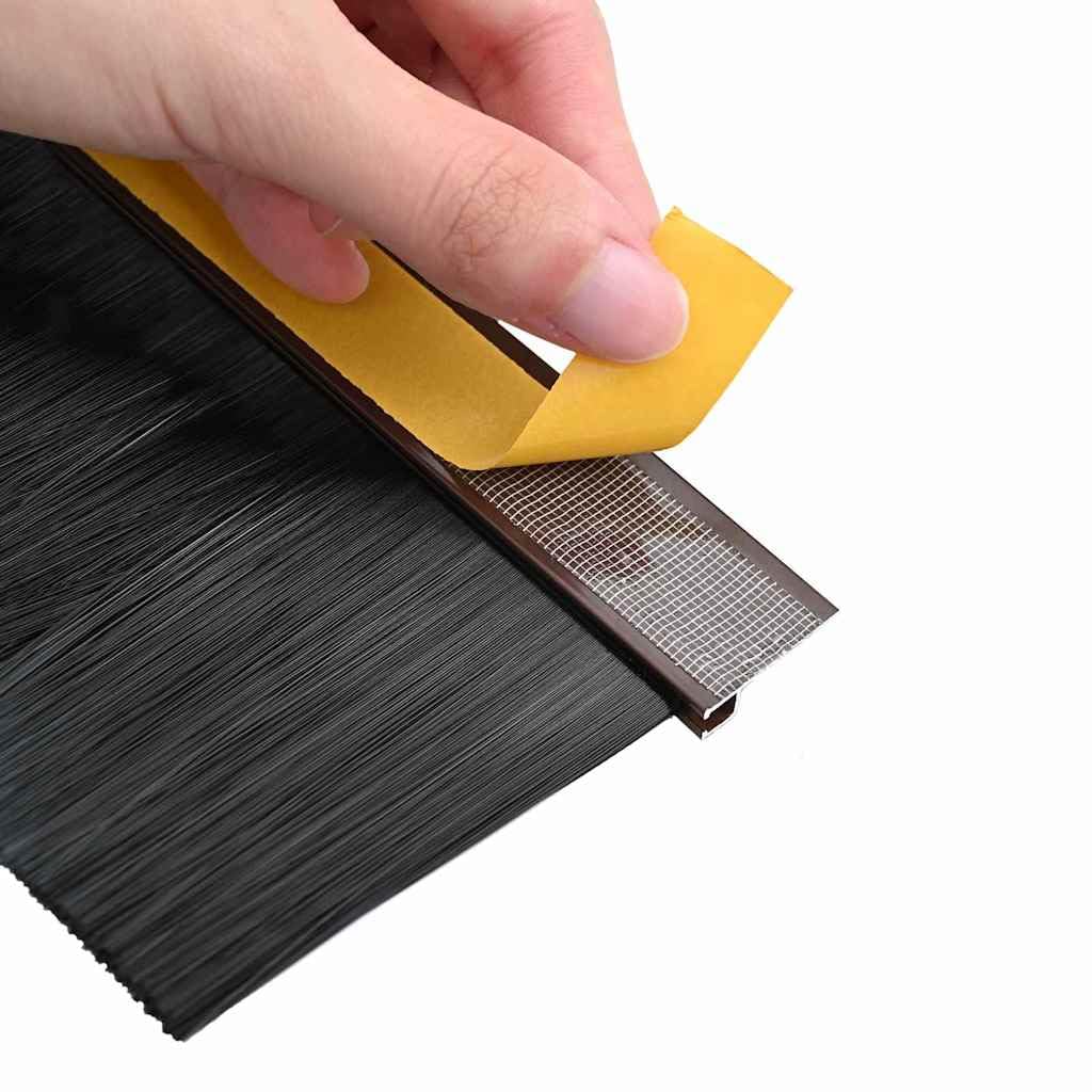 Guarnizioni autoadesive per porte, 12 pezzi, marrone, 100 cm, in lega di alluminio, resistenti alle intemperie, fonoassorbenti, isolanti, per interni, facili da montare, durevoli, design