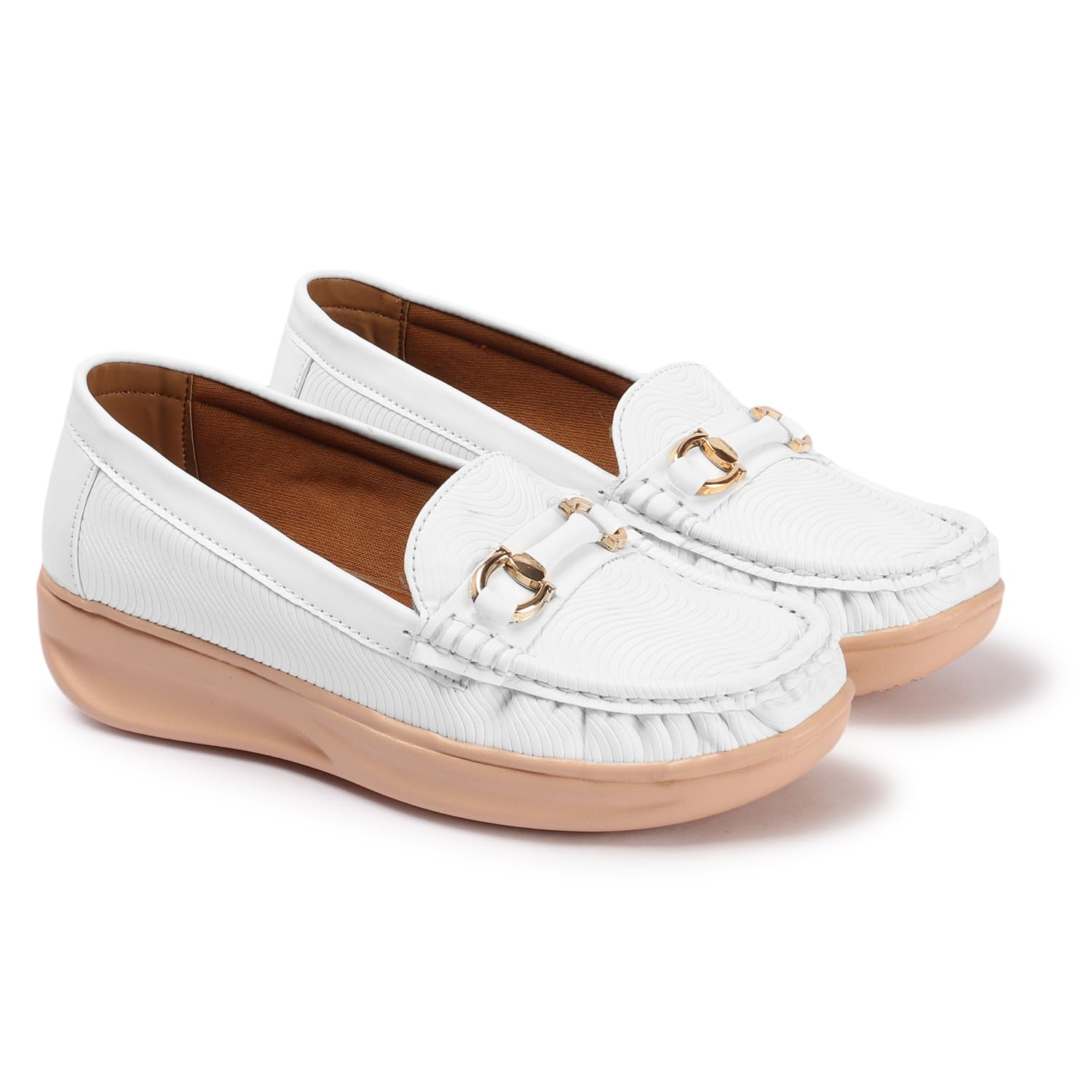 KRAFTER Women and Girls White Casual Stylish Bellies (B0D5J49WTF) Amazon Price History, Amazon Price Tracker