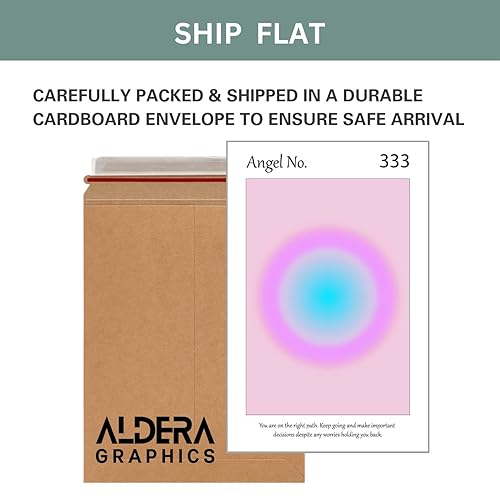 Miniatura 6 de Colorful Gradient Aura Angel Numbers Poster Sets for Room Aesthetic Inspirational Quotes Wall Art Paintings Abstract Minimalist Style Room Wall