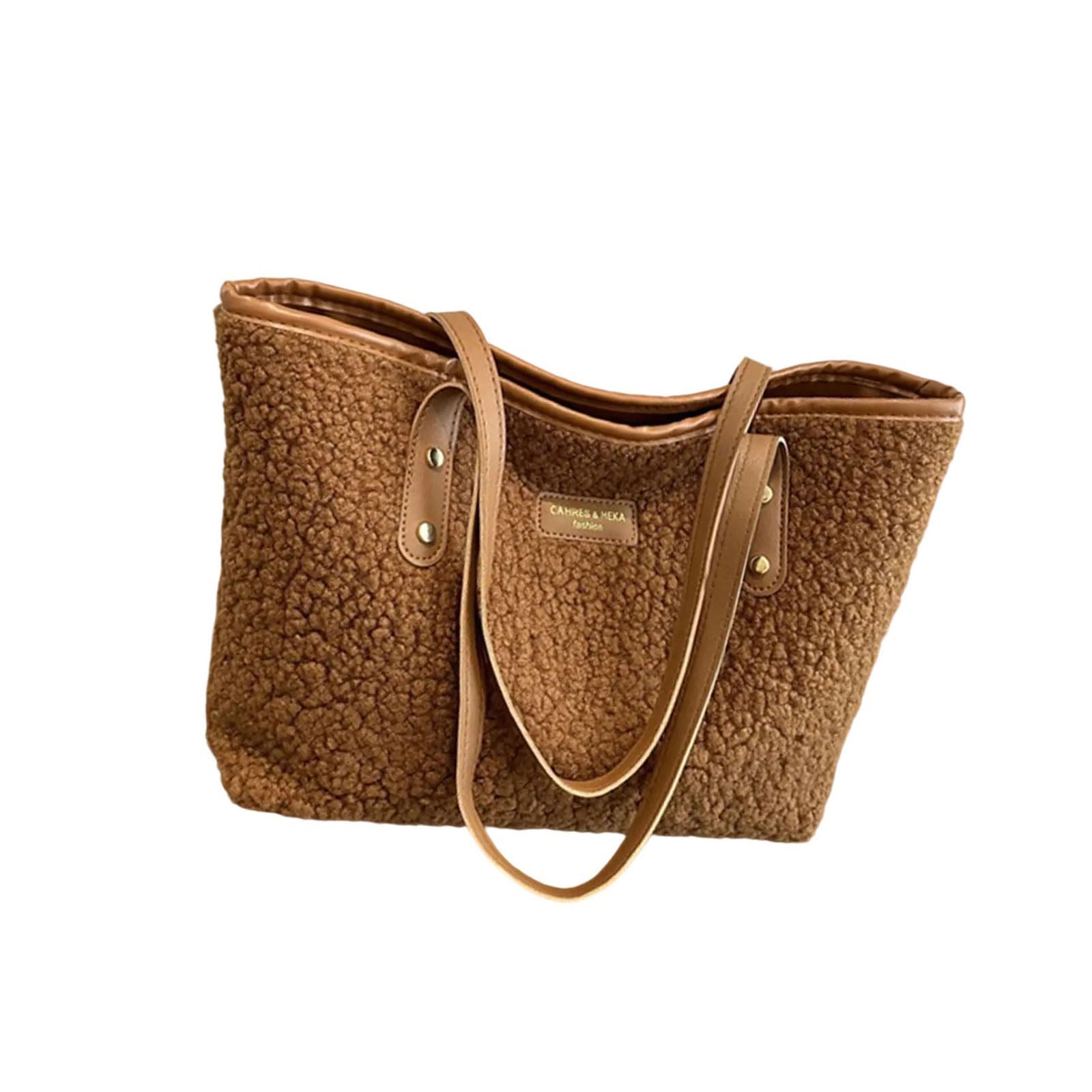 CAZSTYK Plush Shoulder Bag with Spacious Capacity Underarm Bags Casual Handbag for Work and Leisure Activities Casual Bag