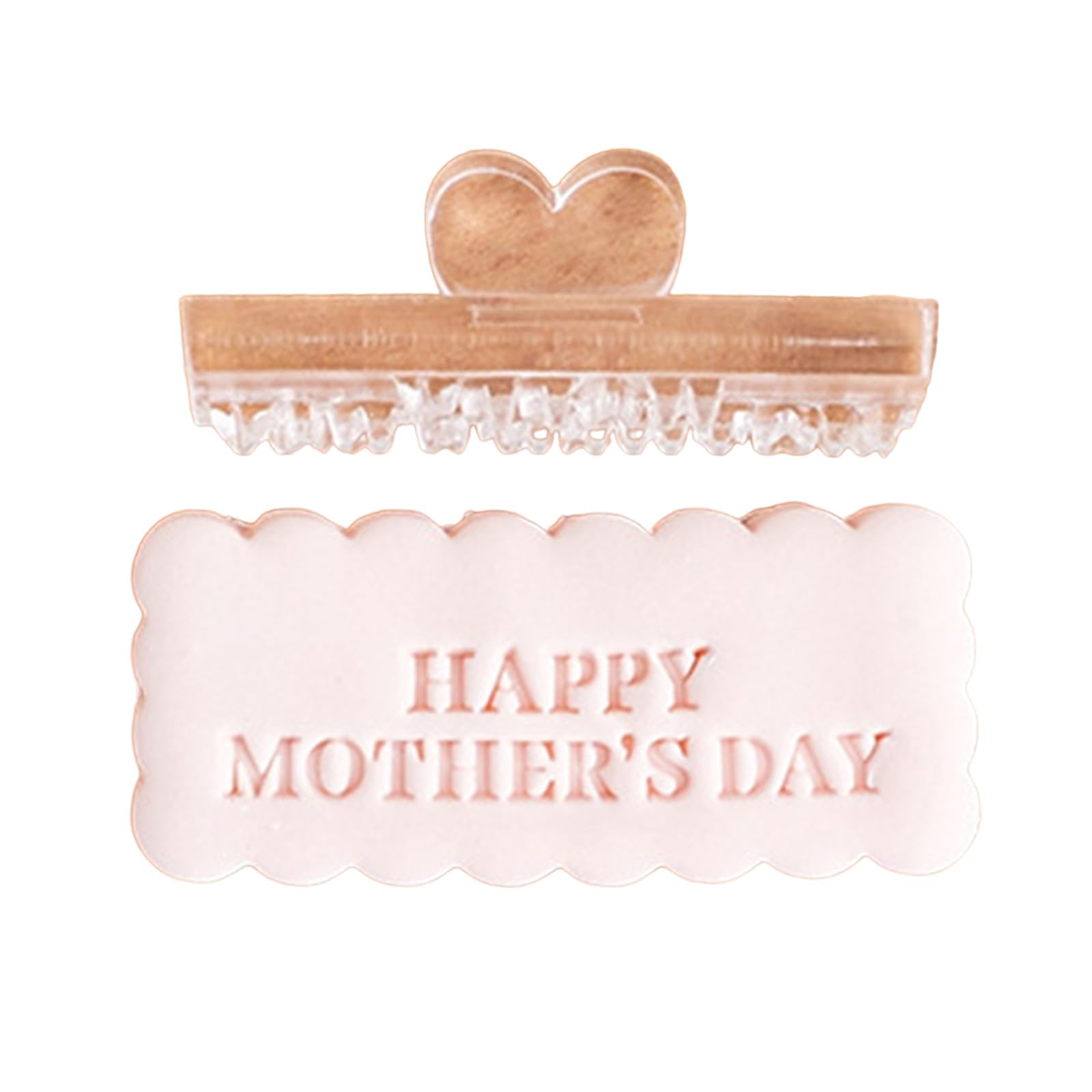 Ahmany Mother ' s Day Cookie Stamp Molds Effective Mother ' s Day Fondant Cutter Functional Biscuits Baking