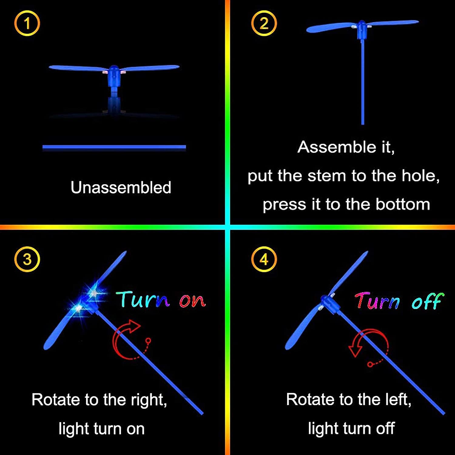 XiXiRan Leuchtende Bambus-Drachen - Magisches LED-Flugspielzeug Für Kinder