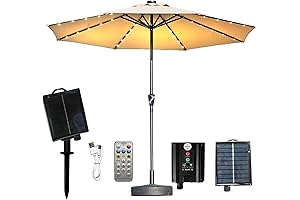 Umbrella Solar Panel with Remote Control