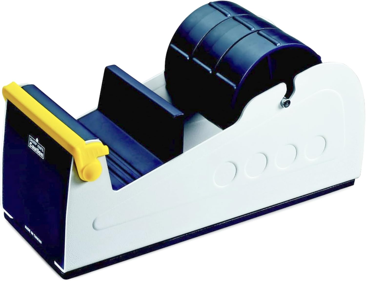eosPAK ET-337 by Excell Multi-Track Bench Tape Dispenser; Fits 1", 2", or 3" Wide Tape, 3" Core; Heavy-Duty Steel Base; Anti-Rust Blade; Industrial-Grade Cutter; Safety Blade Cover
