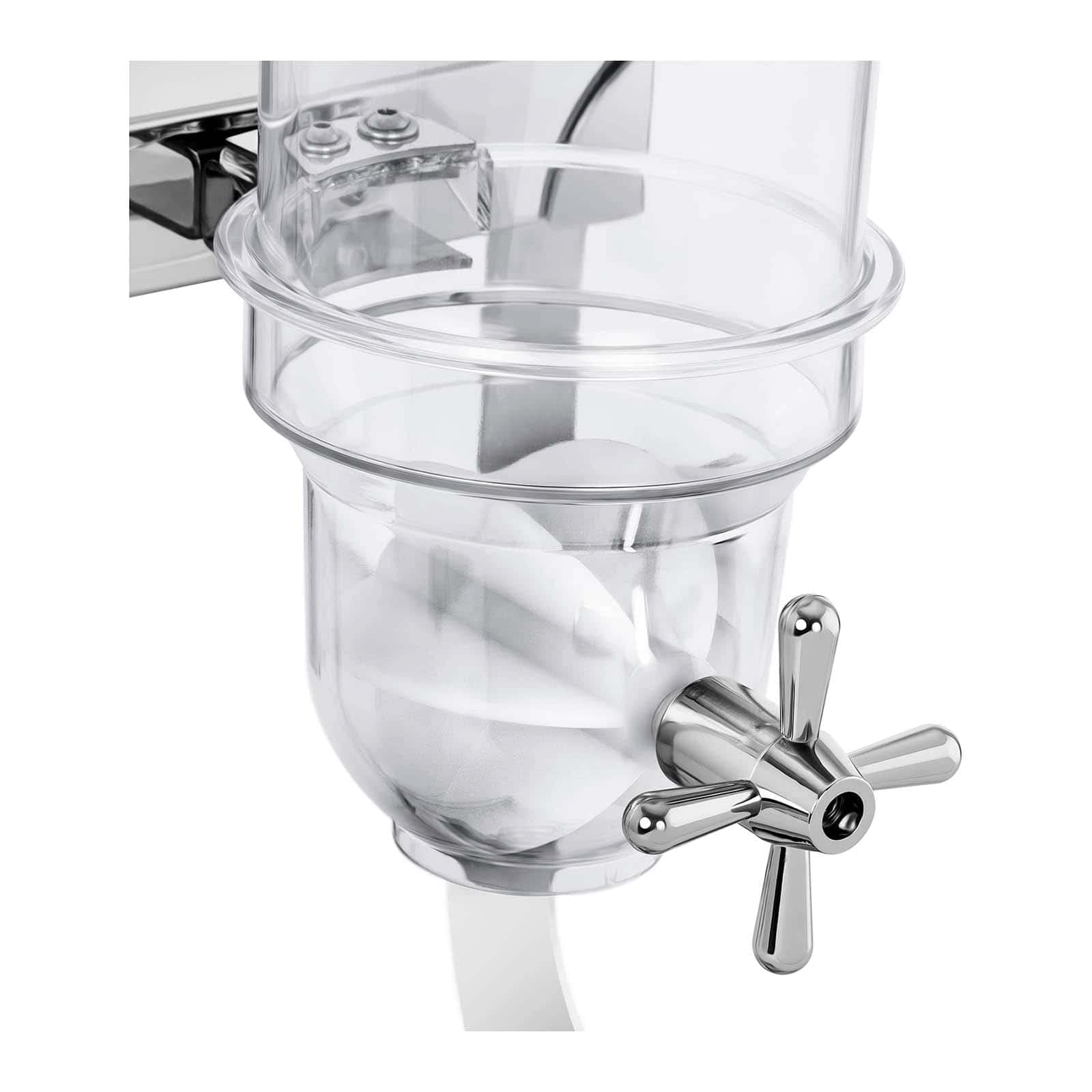Royal Catering Dispenser per Cereali Distributore di Cereali RCCS-3.5LSS2 (2 x 3,5 litri, 2 contenitori, Acciaio inox)