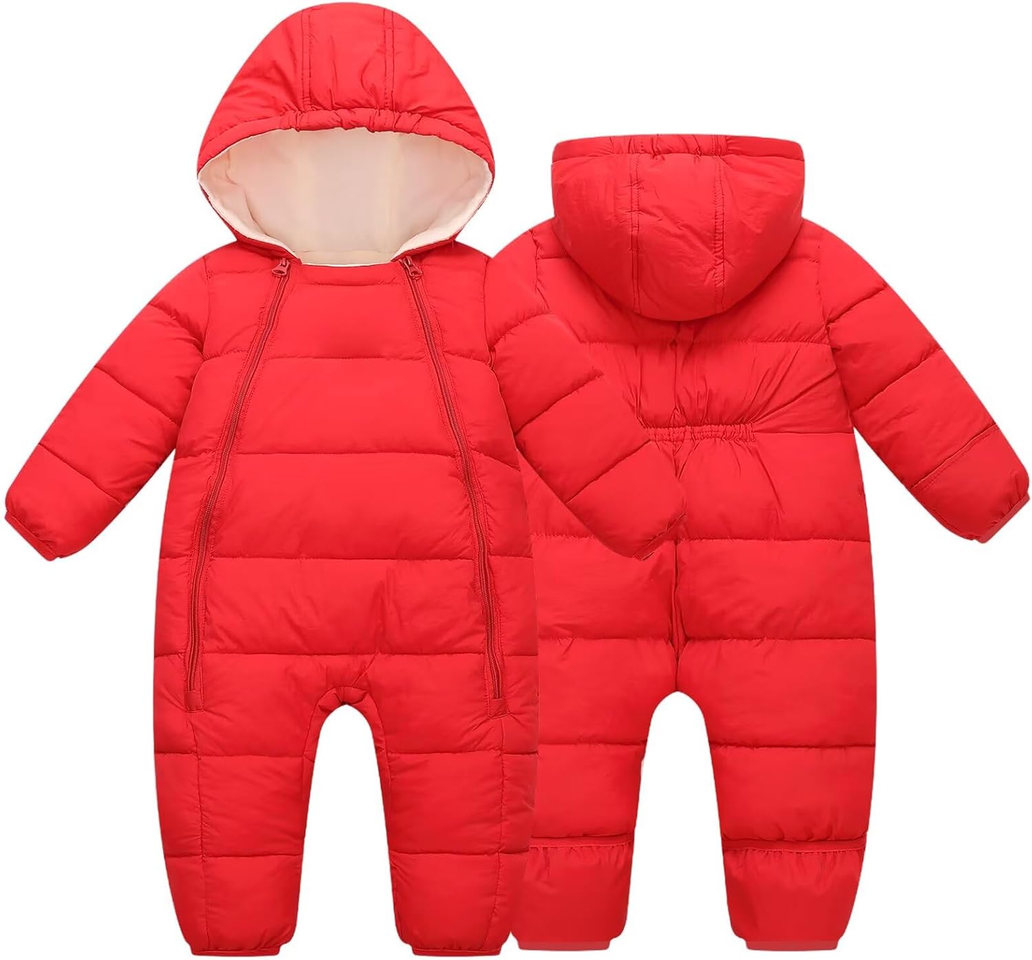 BYFRI Toddler Snowsuit Infant Winter Jumpsuit Hooded Snow Outfit 12-18 Months Unisex Baby Footed Coat Bodysuit Outerwear BYFRI Toddler Snowsuit Infant Winter Jumpsuit Hooded Snow Outfit 12-18 Months Unisex Baby Footed Coat Bodysuit Outerwear