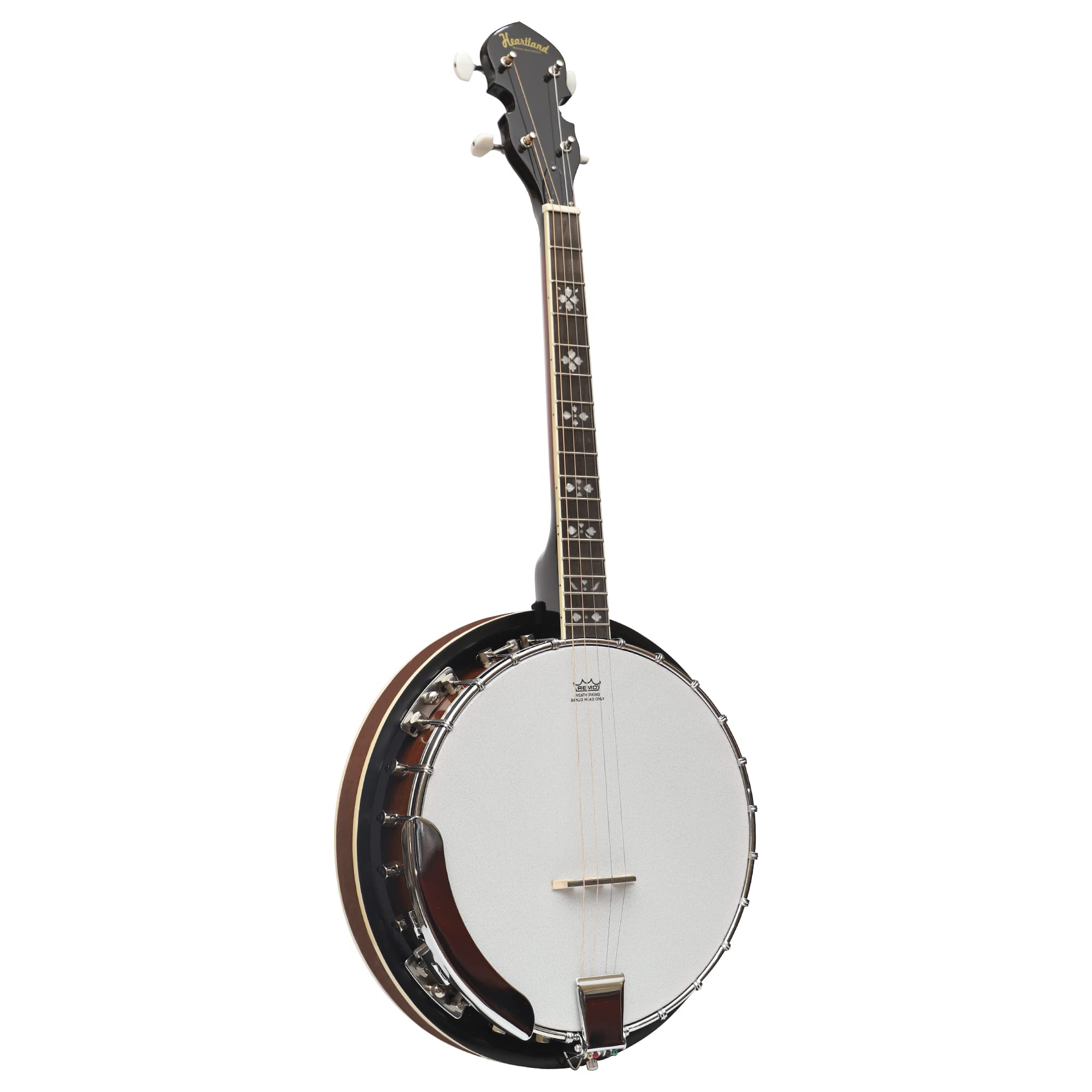 Heartland 4 Corde 17 Fret Irish Tenore Banjo Player Series con Chiusura Solida Schiena Solida Finitura Sunburst