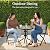 Best Choice Products 3-Piece Patio Bistro Dining Furniture Set w/Glass Tabletop, 2 Folding Chairs, Steel Frame, Polyester Fabric - Gray