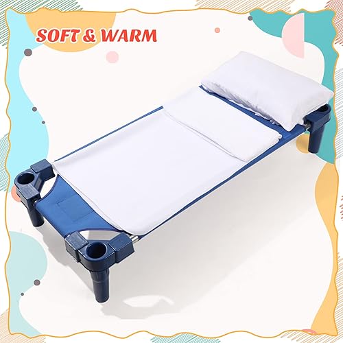 Miniatura 5 de Lounsweer Manta polar para cuna de guardería, paquete de 10, 39 x 59 pulgadas, color blanco