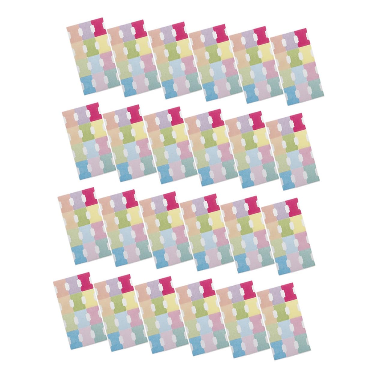 Housoutil 4 Sätze Selbstklebende Haftstreifen Lesezeichen Für Notizen Und Büroorganisation Wiederbeschreibbare Index Tabs Für Effektives Annotieren Und Klassifizieren Blätter * 4