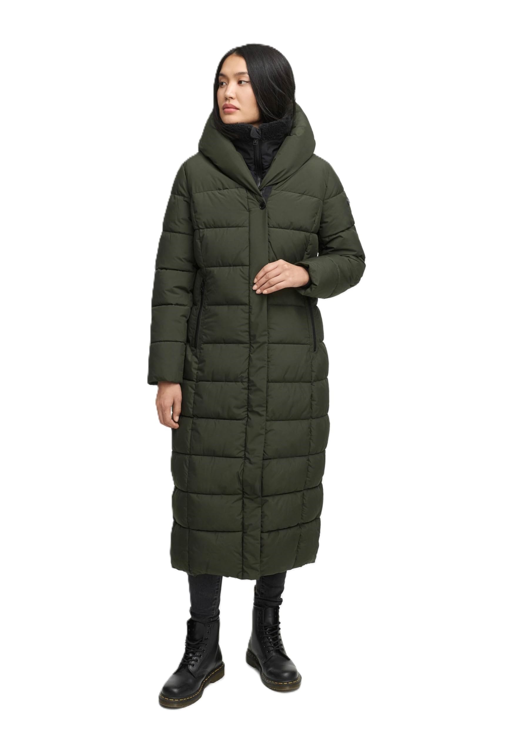MARIKOO dames winterjas (S-5XL) - winddicht, gewatteerd, capuchon