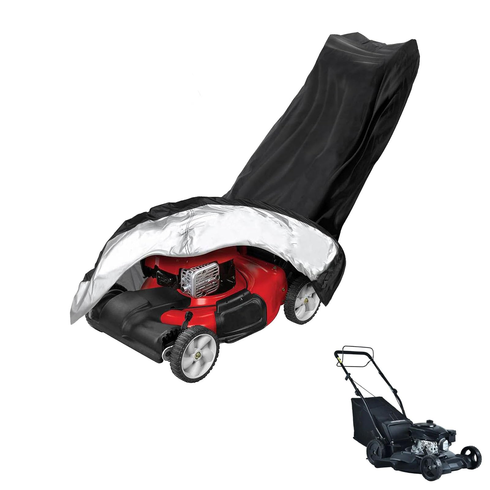 lawnmower cover Compatible with PowerSmart DB8621SR ,waterproof and sun,suitable for indoor and outdoor use all year round, comes with a storage bag — image 1