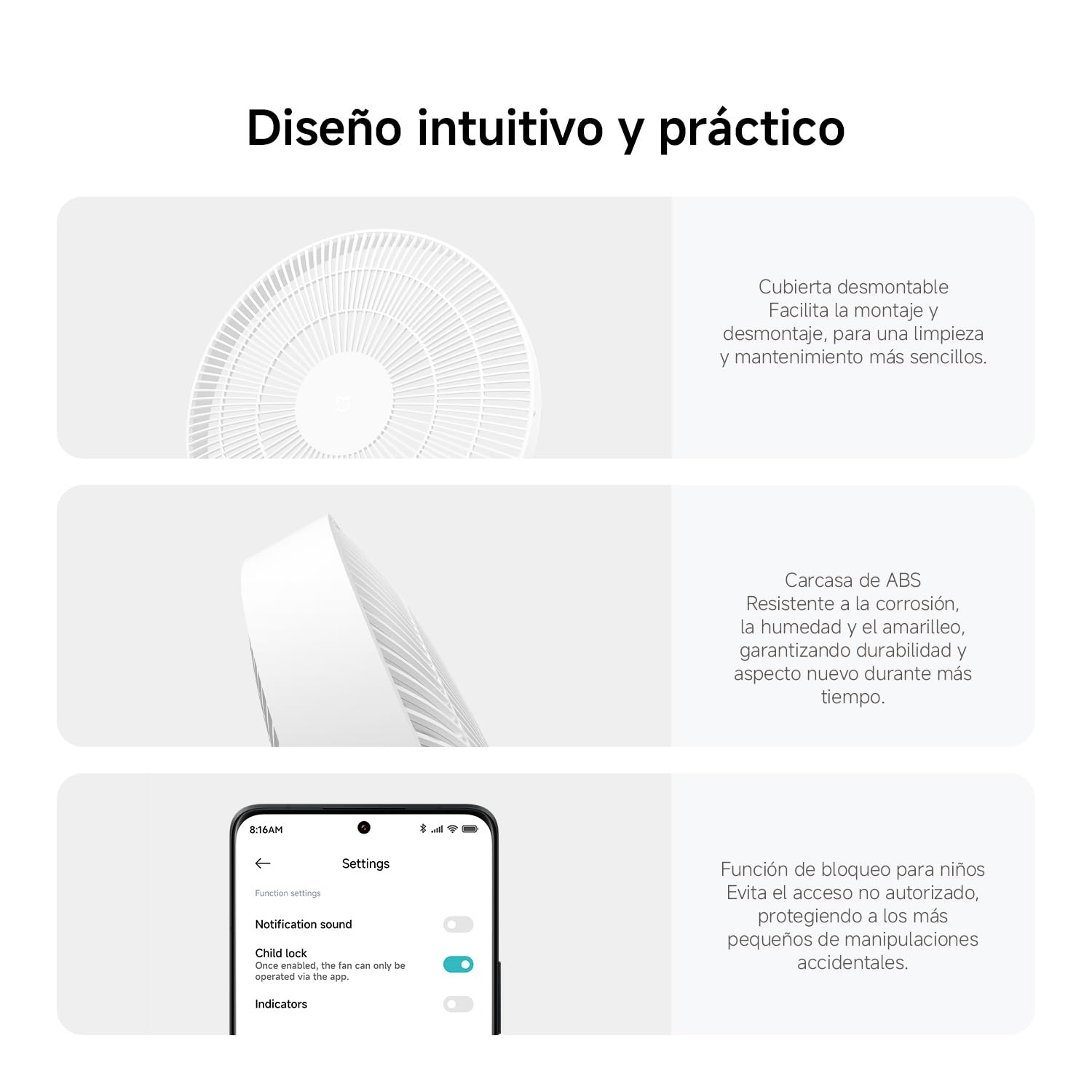 XIAOMI Smart Standing Fan Pro Slim, Ventilador DC Silencioso con Mando | Ventilador inteligente DC con 8 modos, 100 velocidades por App. Ventilador de suelo y mesa con USB-C y estuche para camping.