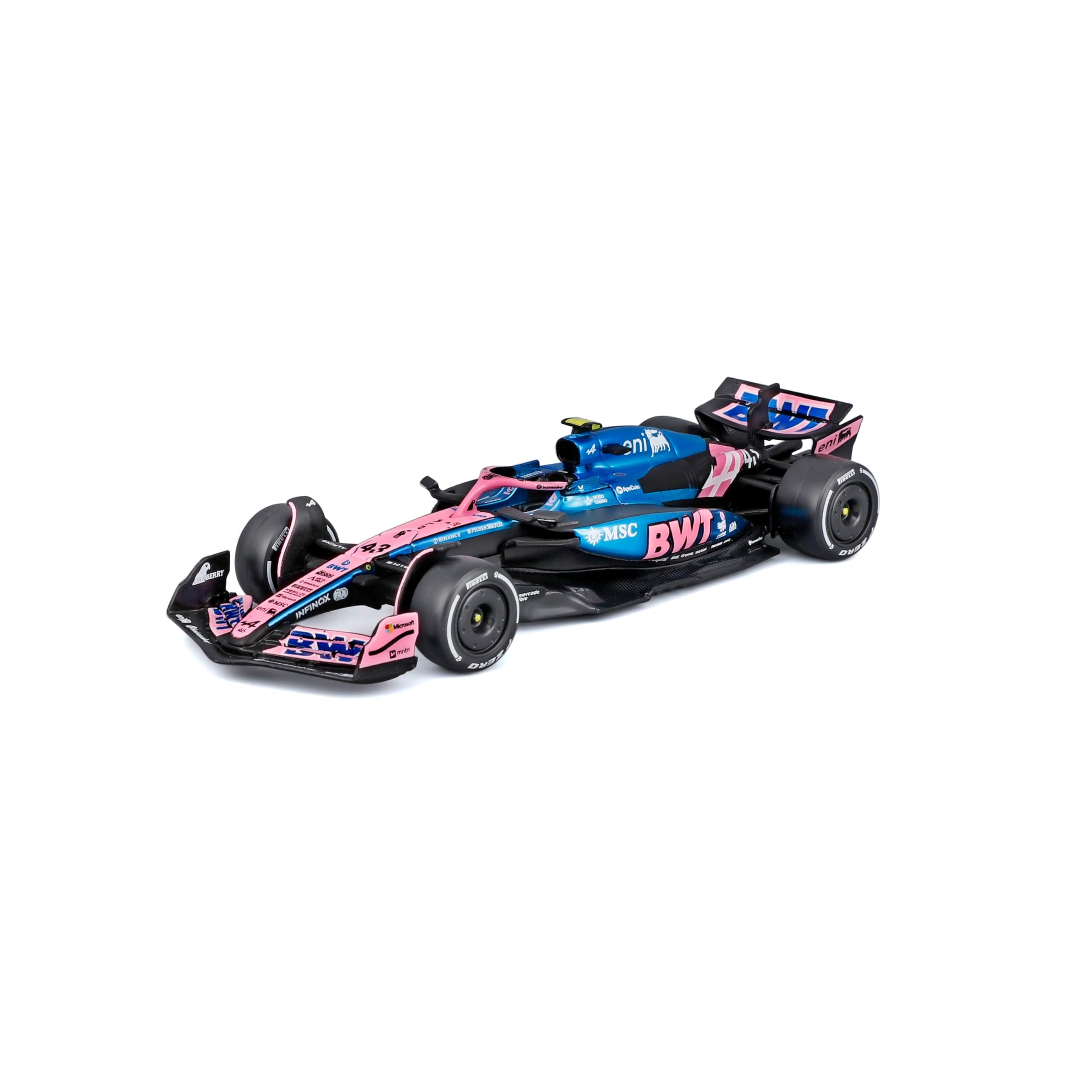 Bburago, F1 BWT Alpine A525 2025#43 Colapinto, 1:43 Scale Diecast Car with Realistic Details, F1 Alpine Replica - Image 2