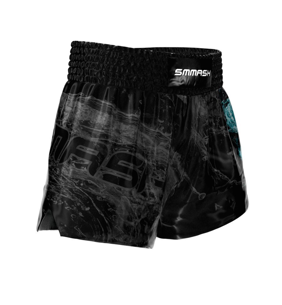 SMMASH MMA Shorts Herren Kurz Sporthose Thaibox Muay Thai Hose Boxhose Trainingsshorts Atmungsaktiv Elastisch Abriebfest