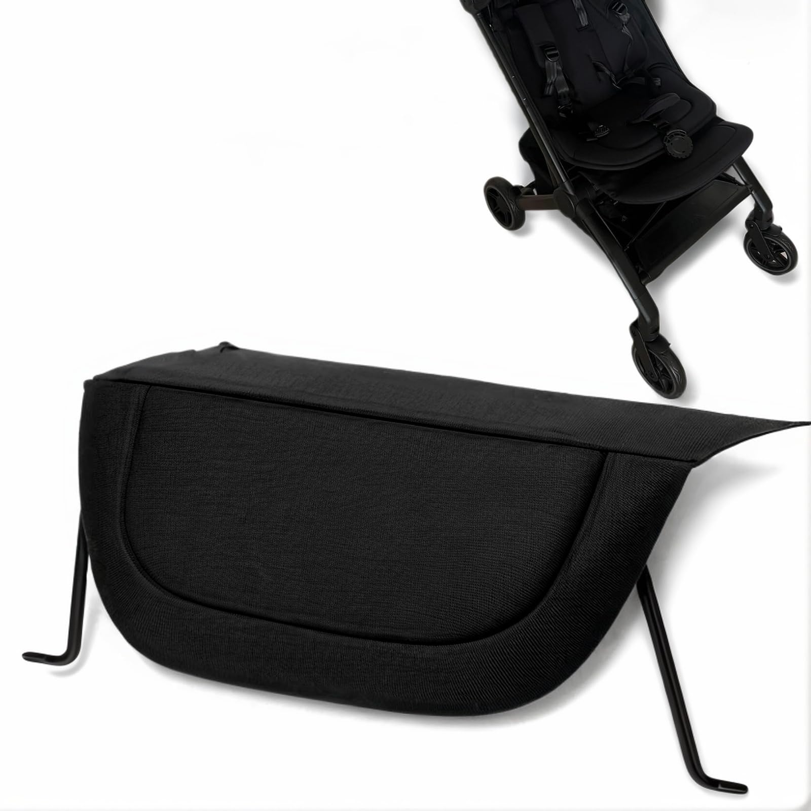 Leg Rest for Joolz AER+/AER Stroller - Provide Extra Leg Support for a Relaxed Ride, Easily Adjustable and Folds with Buggy for Joolz AER+/AER Stroller - Black