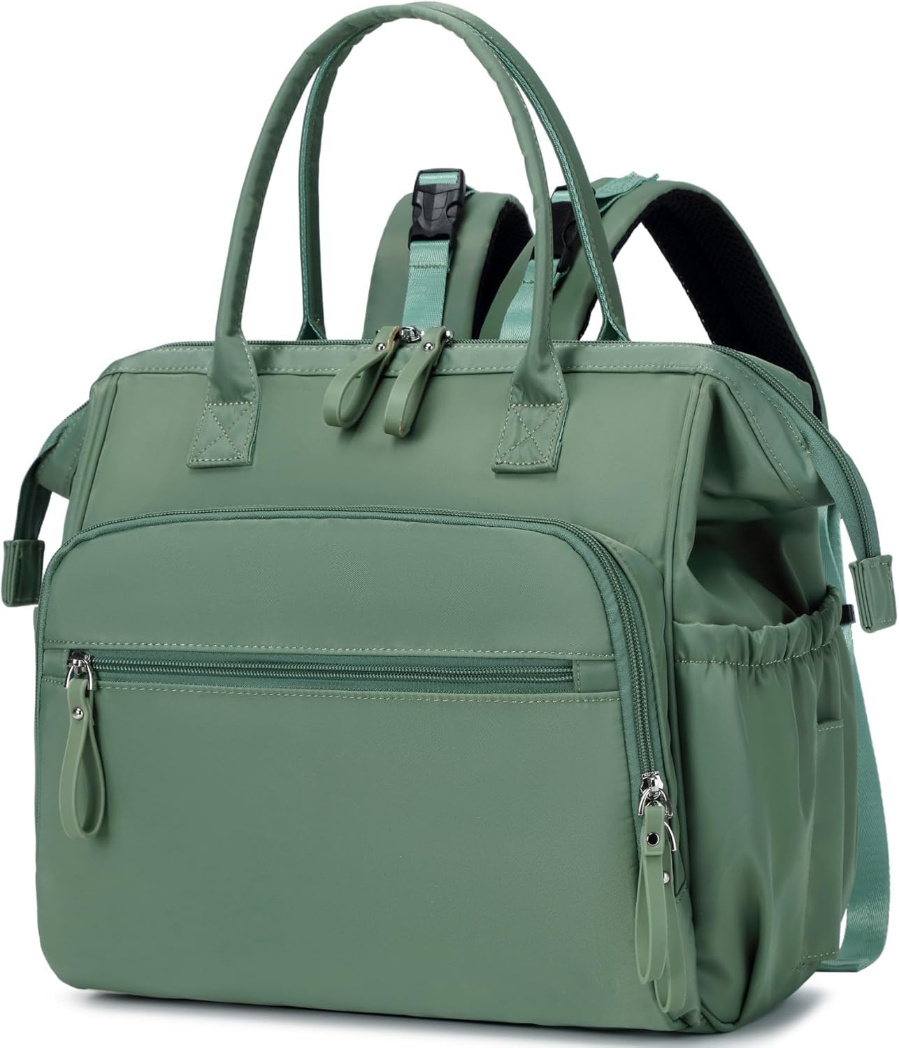 LINGMING Bolso cambiador grande, 14 bolsillos para bebé y 3 bolsillos aislados, regalos para baby shower (negro, grande)