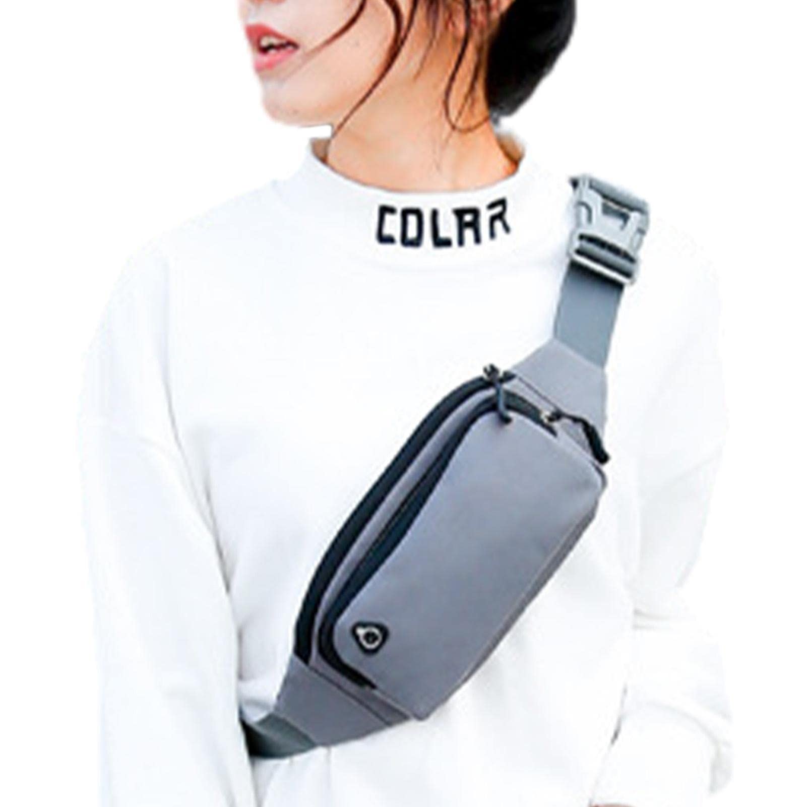 Eastuy Fanny Pack,Sport Fanny Pack for Running | Hip Bum Bag with Adjustable Strap for Outdoors Workout Traveling Casual Running Hiking Cycling