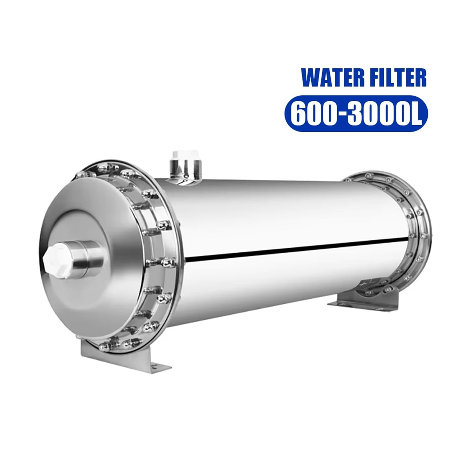 Sistema de Filtro Agua Acero Inoxidable 304, purificador ultrafiltración PVDF, for Uso Comercial, doméstico, 600-3000 l con Alta tasa de filtración(600L)