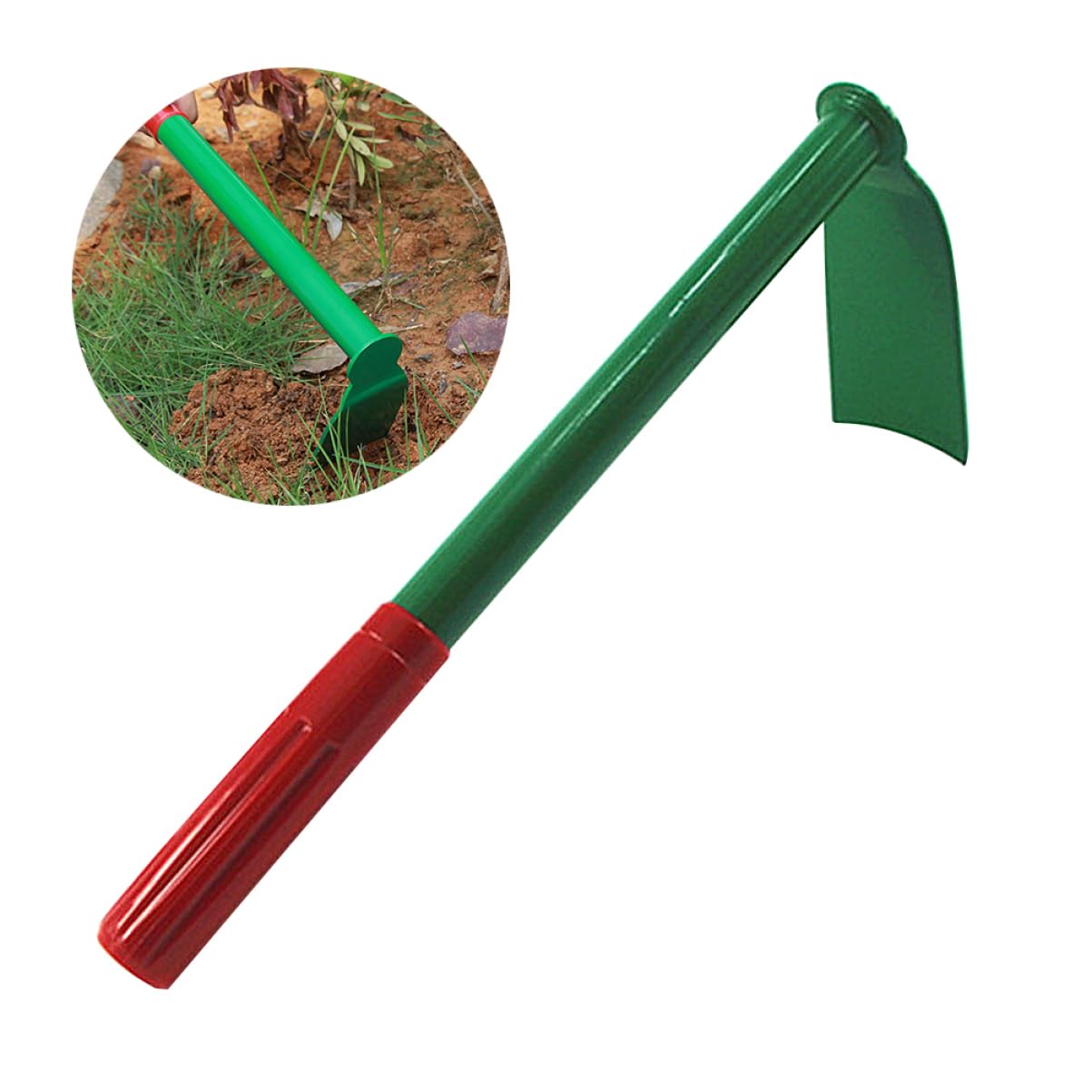 LIOOBO 3stücke Garden Tool Ergonomische Hacke Manganstahl Mit Grünem Sprühfinish Leichte Gartenarbeit Für Balkon Und Outdoor Zufällige Farbauswahl Für Pflanzenpflege