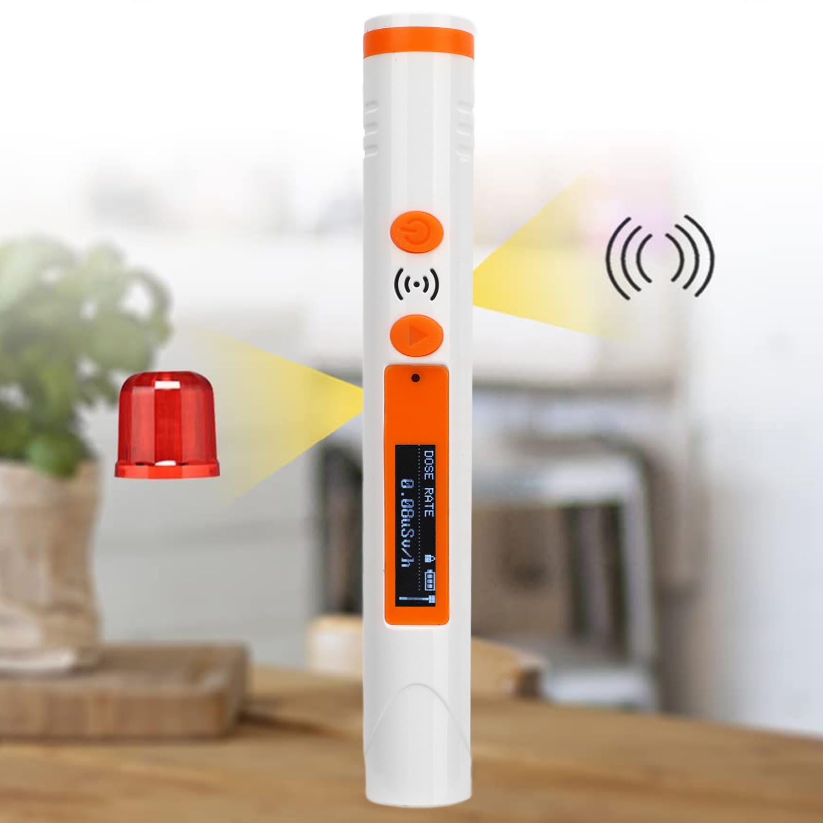 Counter Radiation Detector, Radiation Detector with Dosimeter Beta Gamma X Ray, Rechargeable Digital Electromagnetic Field Radiation Detector, for Any Object