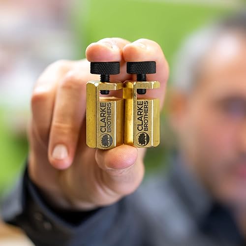 Miniatura 3 de Clarke Brothers Medidor de banda de rodadura de 2 piezas para marcos convencionales cuadrados o cuadrados de carpintería  Juego de medidores de