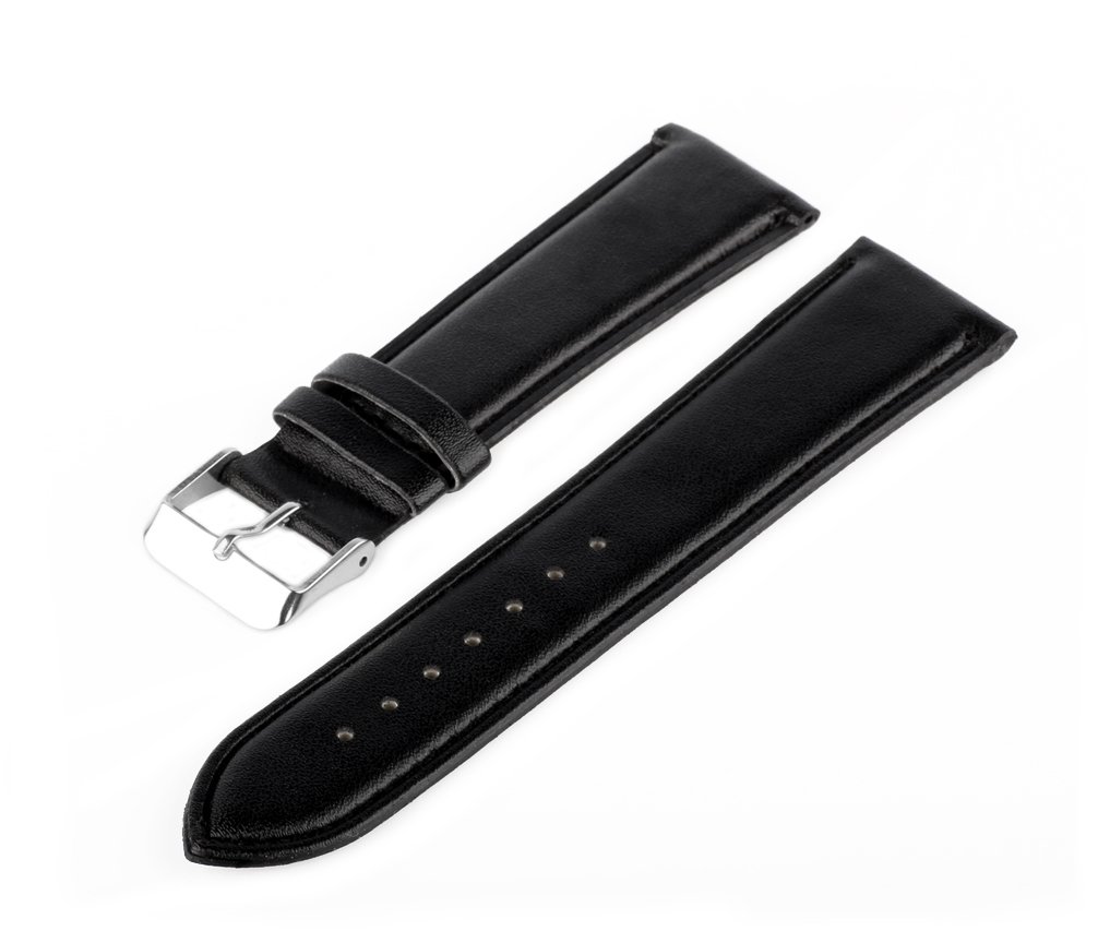 Marchel MB55 Leather Watch Strap 24 mm Black
