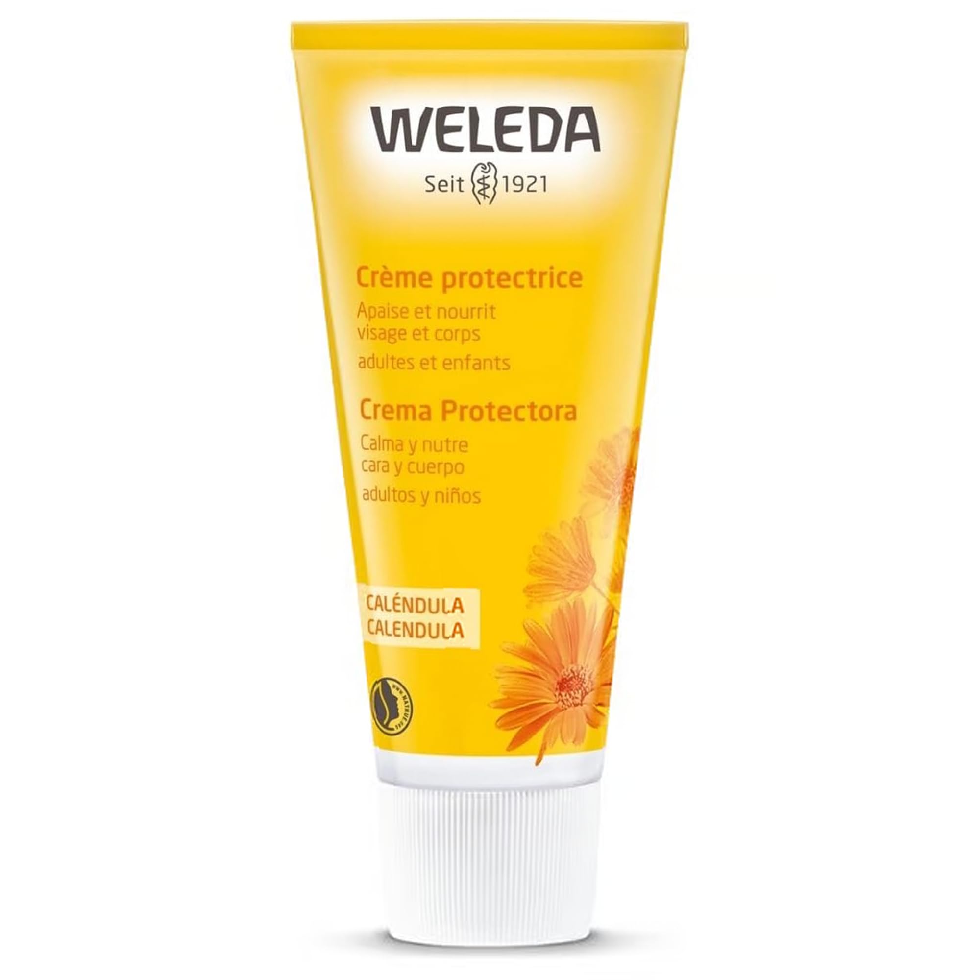 Weleda – Crema Protectora, Facial y Corporal, Con Caléndula, Nutre y Calma la Piel, Para toda la Familia, Apto para Todo Tipo de Pieles – 75 ml