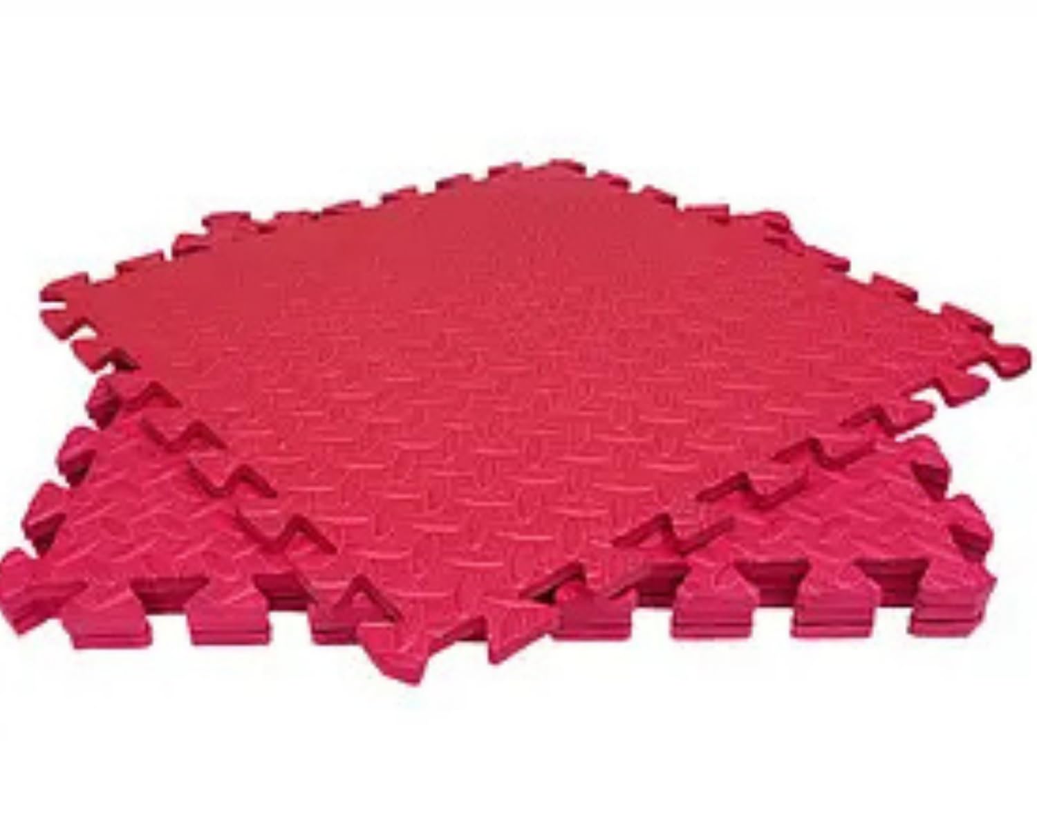 MaTvize Eva Gym Flooring Exercise Mats – (60x60cm) 1cm Thick, 4 Pcs Large Heavy Duty Interlocking, Non-Slip, Yoga Foam Floor Tiles Office, Home & Kids Play (Red, 4 Tiles (16 Square Feet))