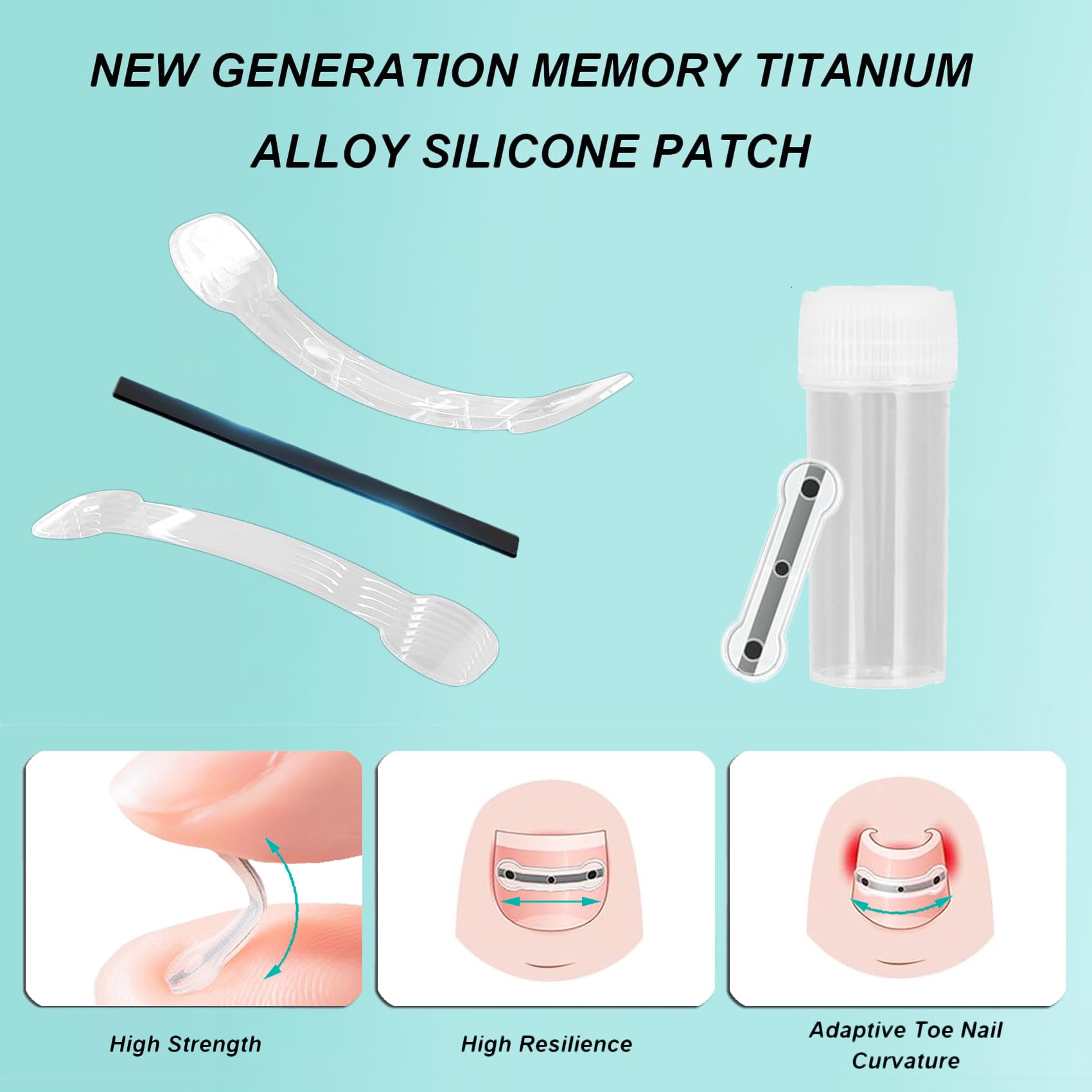 Ensemble Professionnel Pour la Correction des Ongles Incarnés : Patchs de Correction des Ongles et Outils Efficaces Pour Ongle Incarné