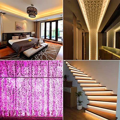 Aled Light 3528 5M 300 Leds Rgb 60Leds/M Smd Waterproof Color Changing Led Strips Light,Super Bright Bluetooth Control,Kit +44 Key Ir Remote+12V/2A Ac Power Supply For Home Lighting And Kitchen Decor #TOP2