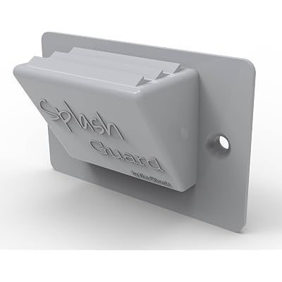 The Skimmie Splash Guard - Reduce Water Loss with Splash Guard for Swimming Pools - Easy to Install and Durable Replacement for Pool Overflow Drain Covers (Gray)
