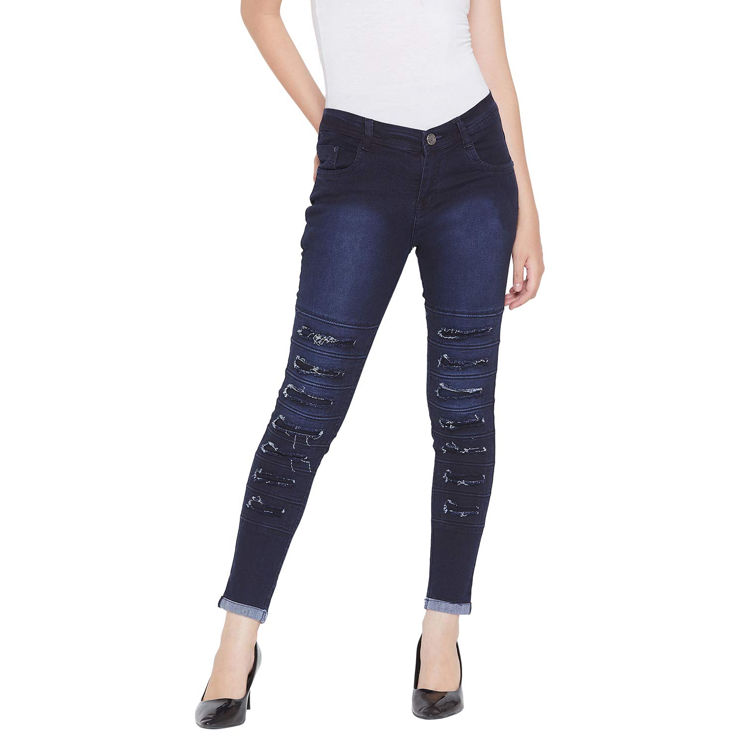 nifty Women's Denim Stretchable Slim Fit Jeans-picture-10