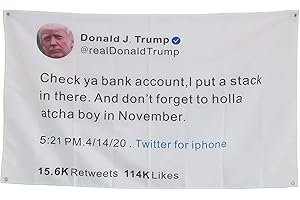 Trump Funny Flags for Room Guys Teen Dorm White 4