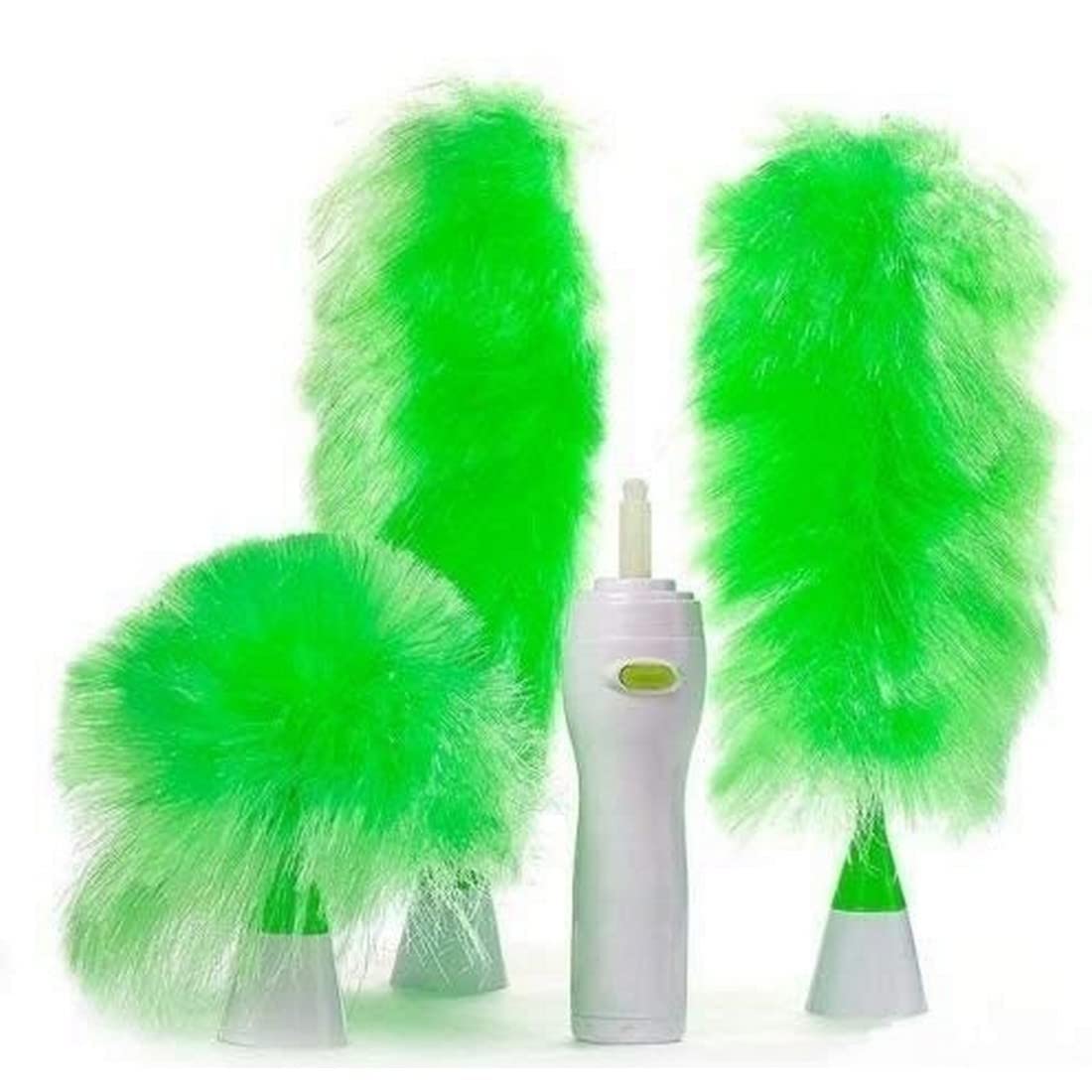 Plastic Hand-Held Go Dust Electric Feather Spin Home Duster-image-23