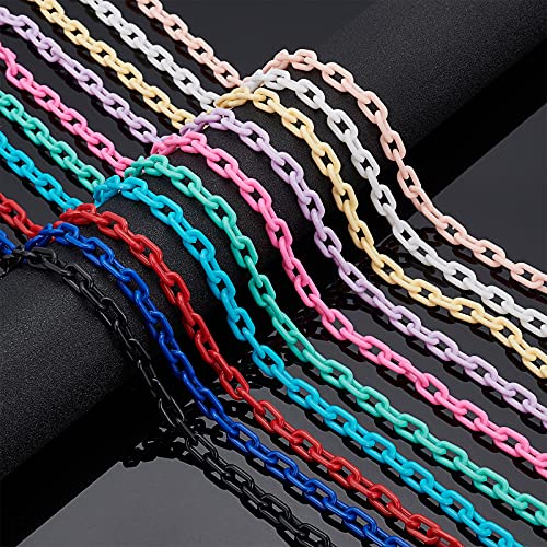 Maillons en acrylique robustes PH PandaHall à assembler pour bijoux légers