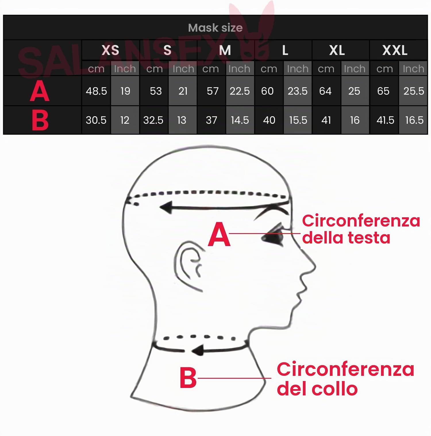 Maschera Full Face con Tappo Bocca e Patch Occhi Sesso BDSM Latex Hood Mask SM Maschera con Cerniera