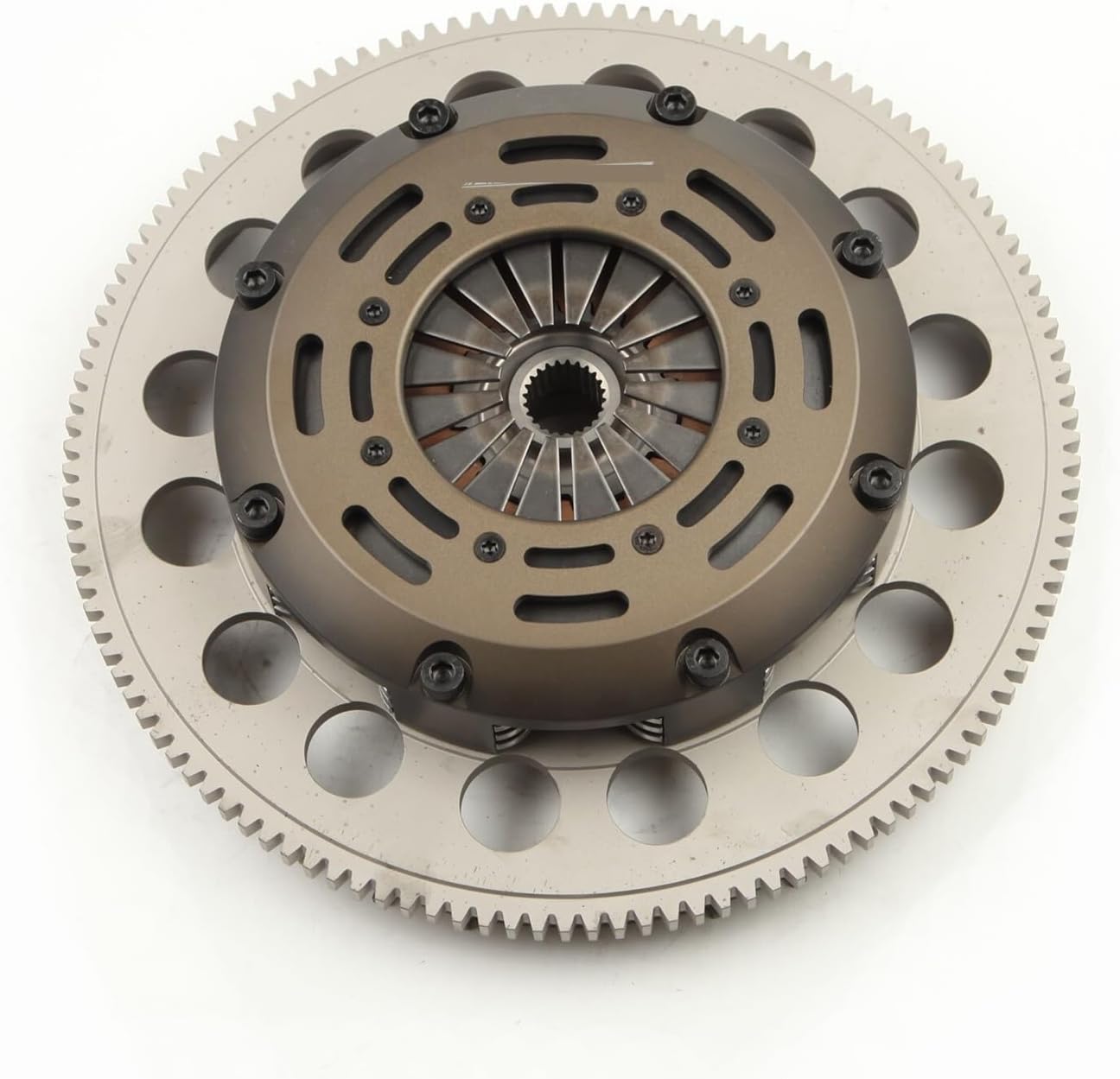 Racing Clutch Triple DISC + FLYWHEEL Compatible with 2007-2008 Infiniti G35 (3.5L DOHC 6cyl VQ35HR)