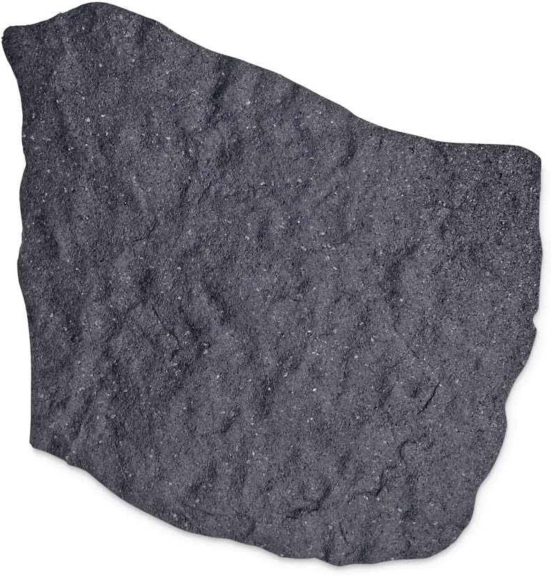 Tierra Verde 18" x 18" Natural Rock Stepping Stones in Grey, 4-Pack, Made with Recycled Materials, Made in Canada