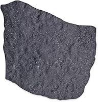 Gardener's Supply Flagstone Recycled Rubber Stepping Stone - Eco-Friendly Garden Walkway Path, Slip-Resistant, 17"W x 1/2" Thick