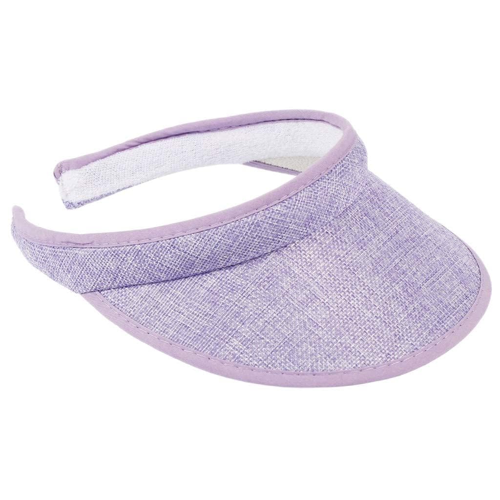 Sun Visor Hat Stretch Headband Visor Sport Wear Athletic Visor Elastic Visor Cap Sun Cap Outdoor Travel Beach