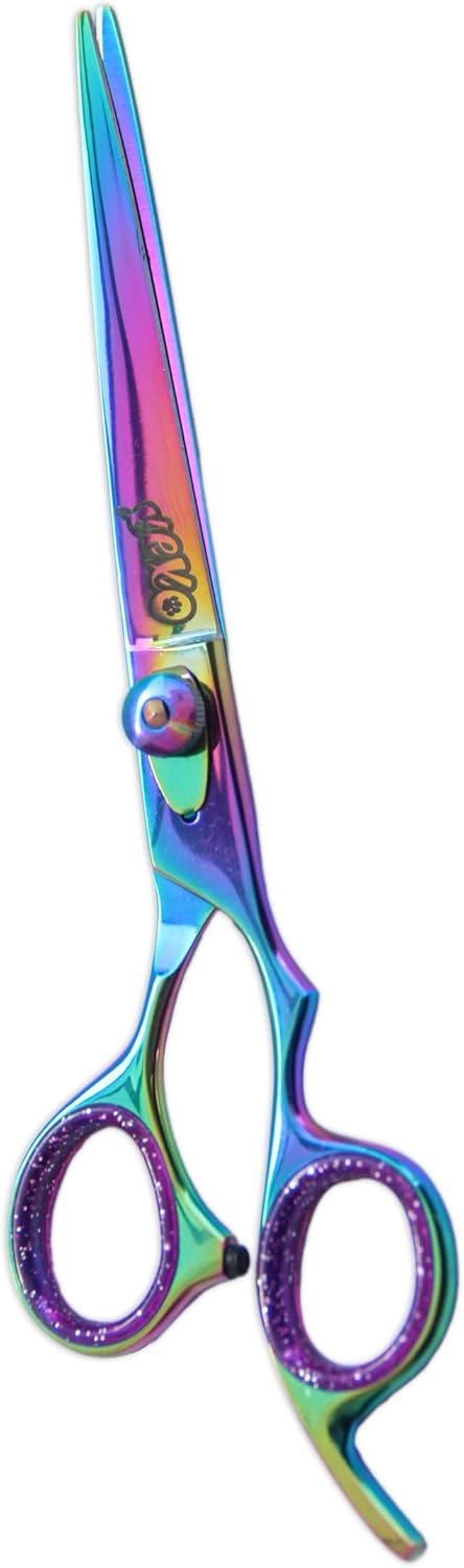 Straight Dog Scissors - Essential Scissors for Pet Grooming - 7.5" Right Handed Sharp Stainless Steel Shear
