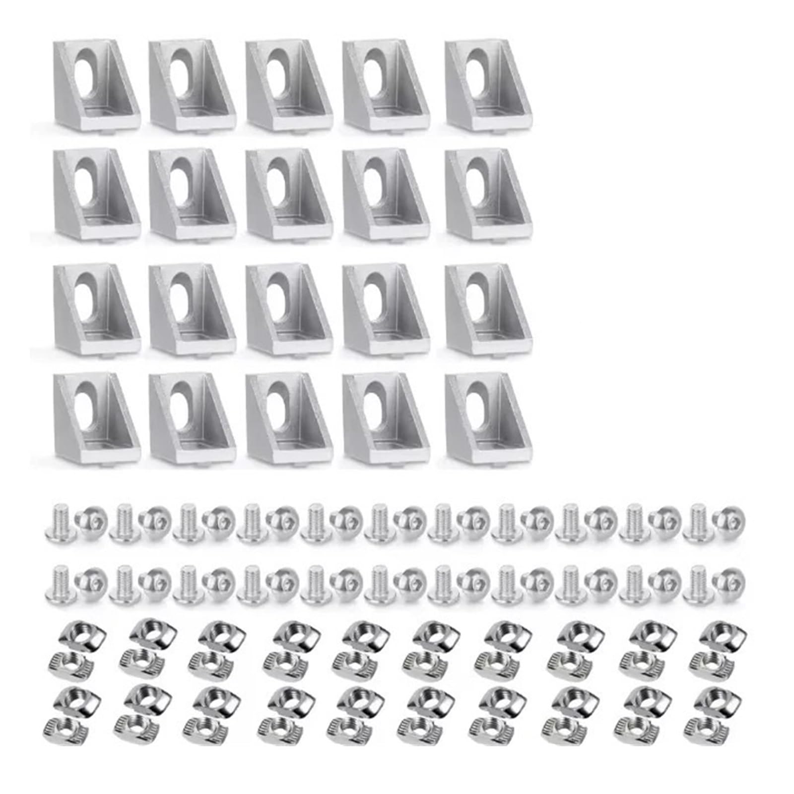 Kit fixation fente 6mm pour profilé alu afin de stabiliser vos bâtis