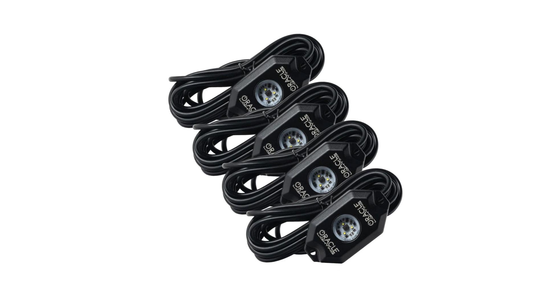 ORACLE Lighting 5875-001 White Underbody Wheel Well Rock Light Kit - 4 Pieces - Features Over 2,400 Lumens, Easy Installation, Durable Bright Lights