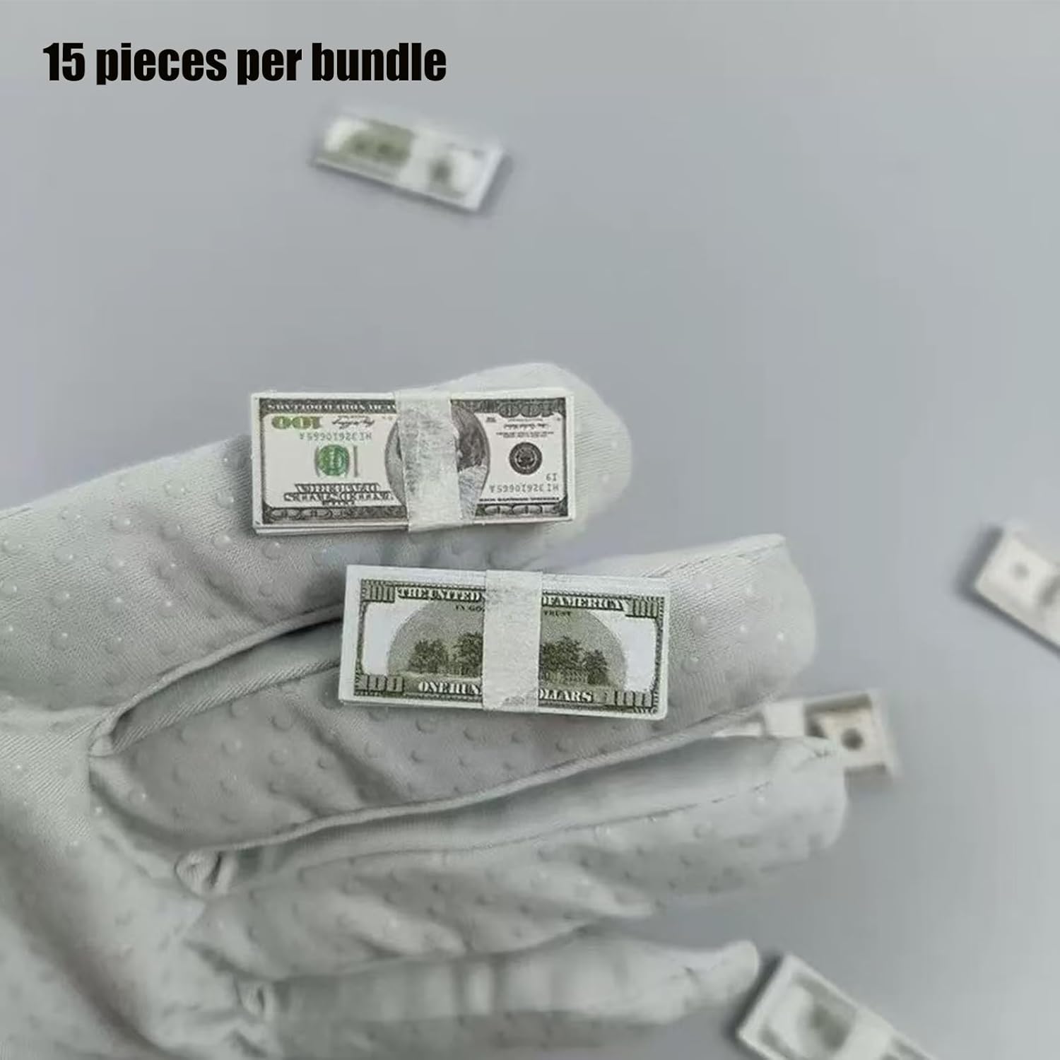 210 Pcs Mini Dollar Bills Set 1:12 Dollhouse Miniature Scene Prop Money Realistic Mini Minature Things Stuff for Doll House Accessories Decorations